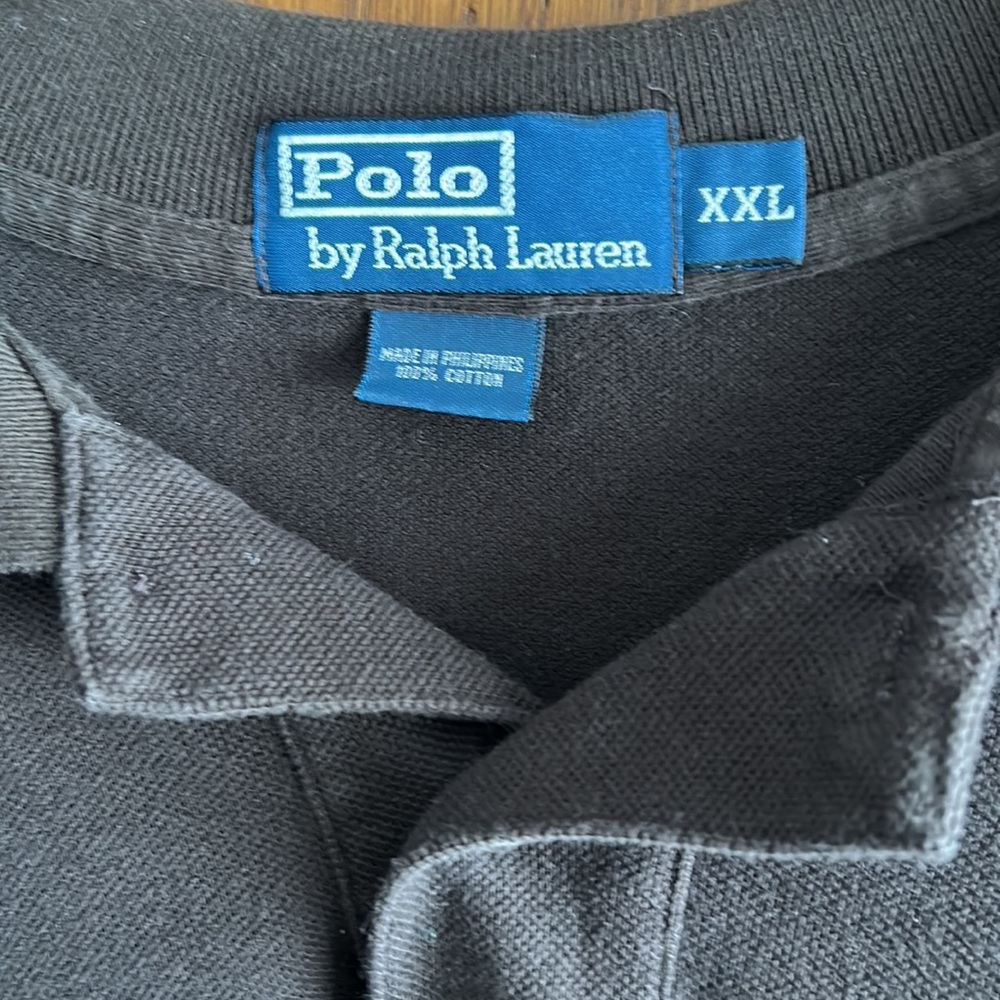 POLO Ralph Lauren CLASSIC Long Sleeved BROWN POLO SHIRT 100% Cotton XXL - Picture 3 of 5